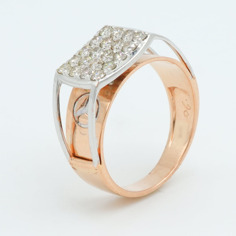 Cushion Crest Diamond Ring