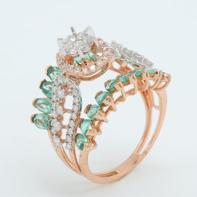 Leaf Luxe Diamond Ring