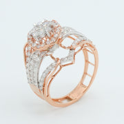 Geo Halo Diamond Ring