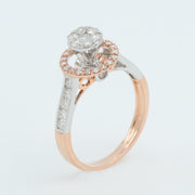 Crown Halo Diamond Ring