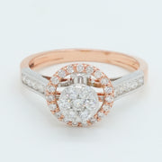 Crown Halo Diamond Ring