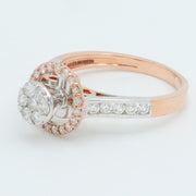 Crown Halo Diamond Ring