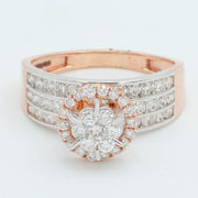 Trinity Halo Diamond Ring