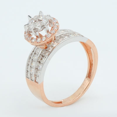 Trinity Halo Diamond Ring