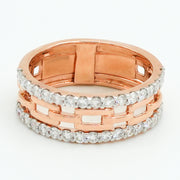 Chain Glow Diamond Ring