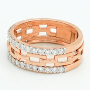 Chain Glow Diamond Ring