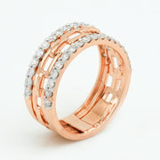 Chain Glow Diamond Ring