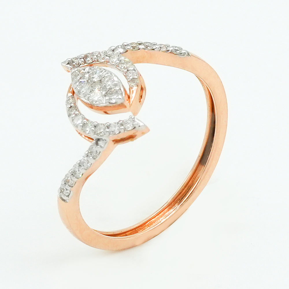 Elara Leaf Diamond Ring