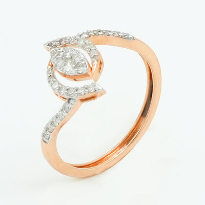 Elara Leaf Diamond Ring