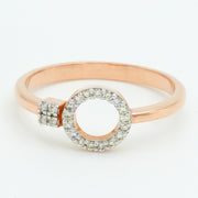 Diamond Circle Halo Ring