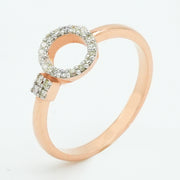 Diamond Circle Halo Ring