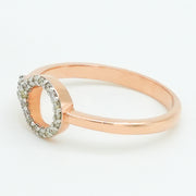 Diamond Circle Halo Ring