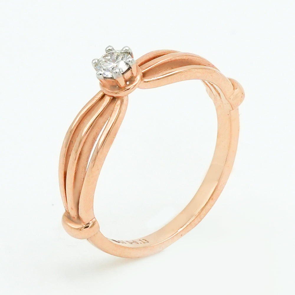 Diamond Ribbon Ring