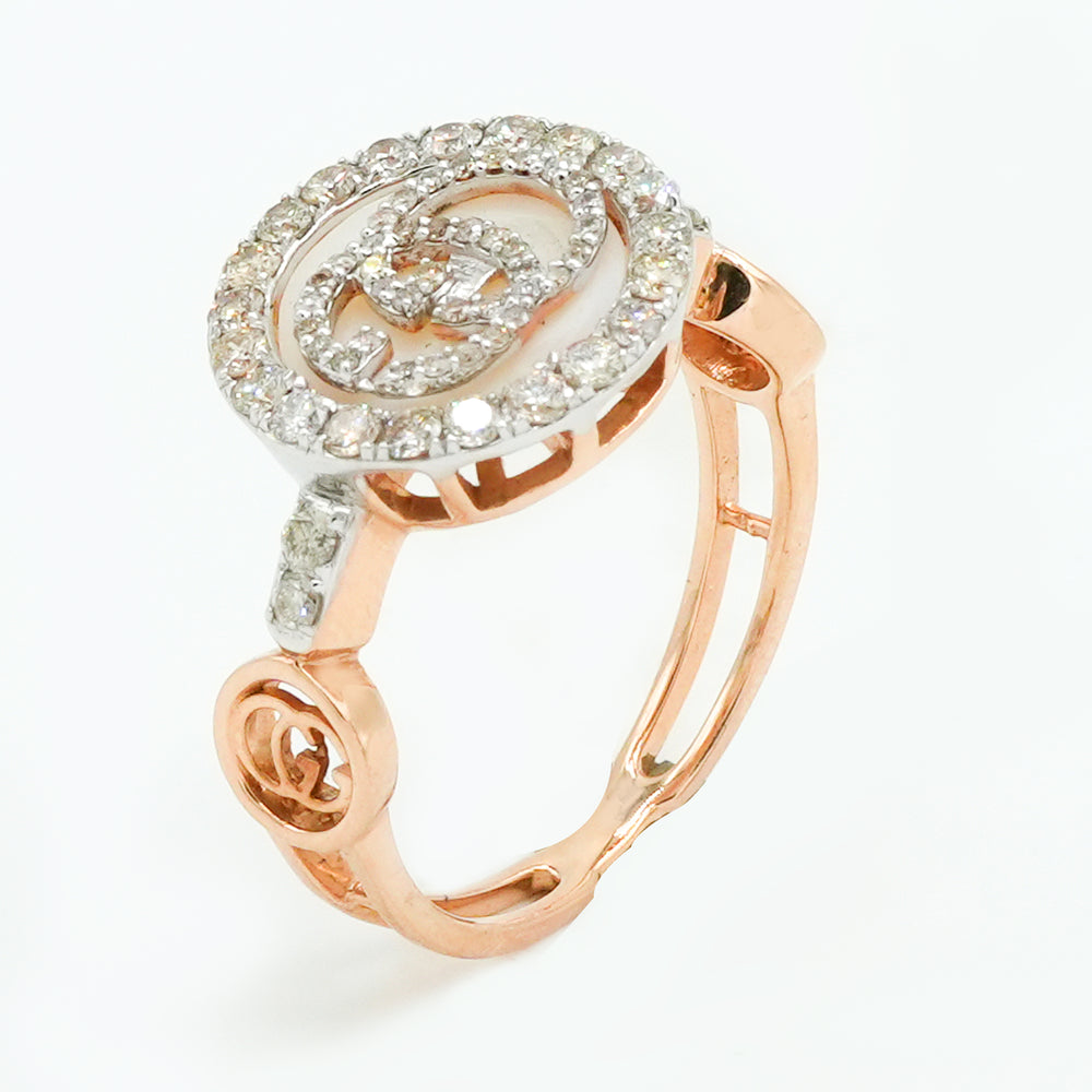 Diamond Pearl Halo Ring