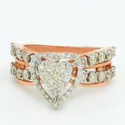 Twin Heart Diamond Ring