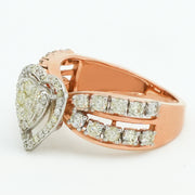 Twin Heart Diamond Ring