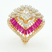 Crown Petal Diamond Ring