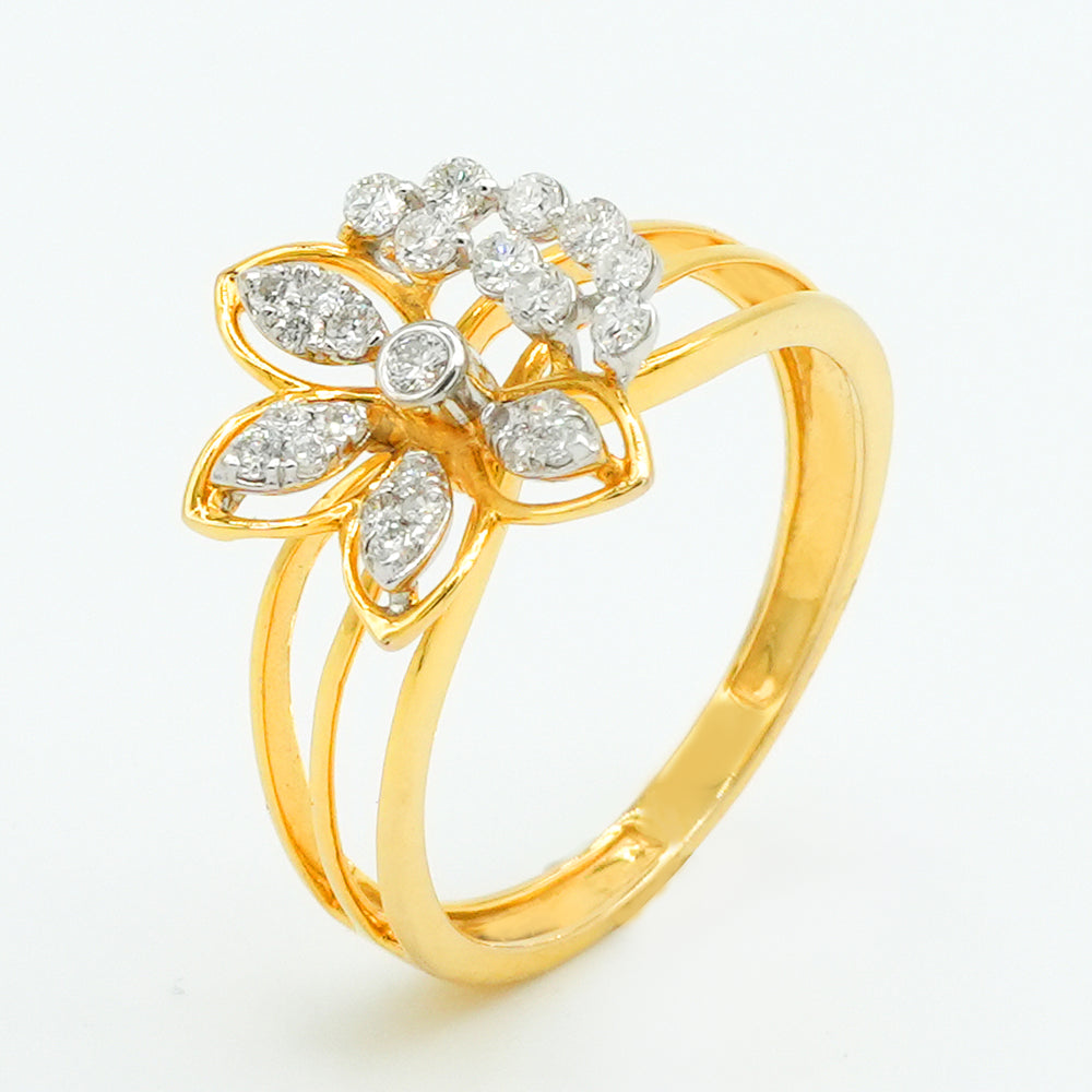Petal Grace Diamond Ring