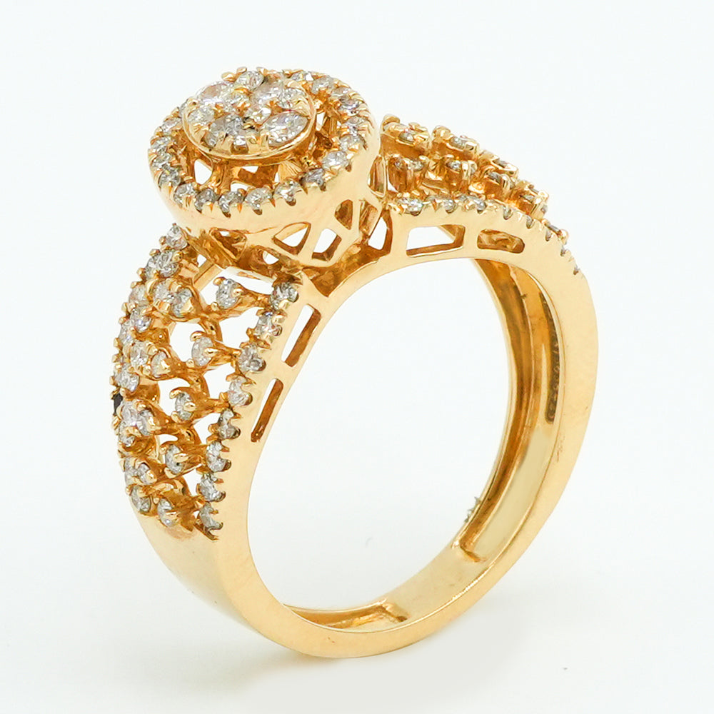 Golden Radiance Diamond Ring