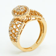 Golden Radiance Diamond Ring