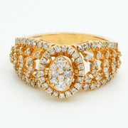 Golden Radiance Diamond Ring
