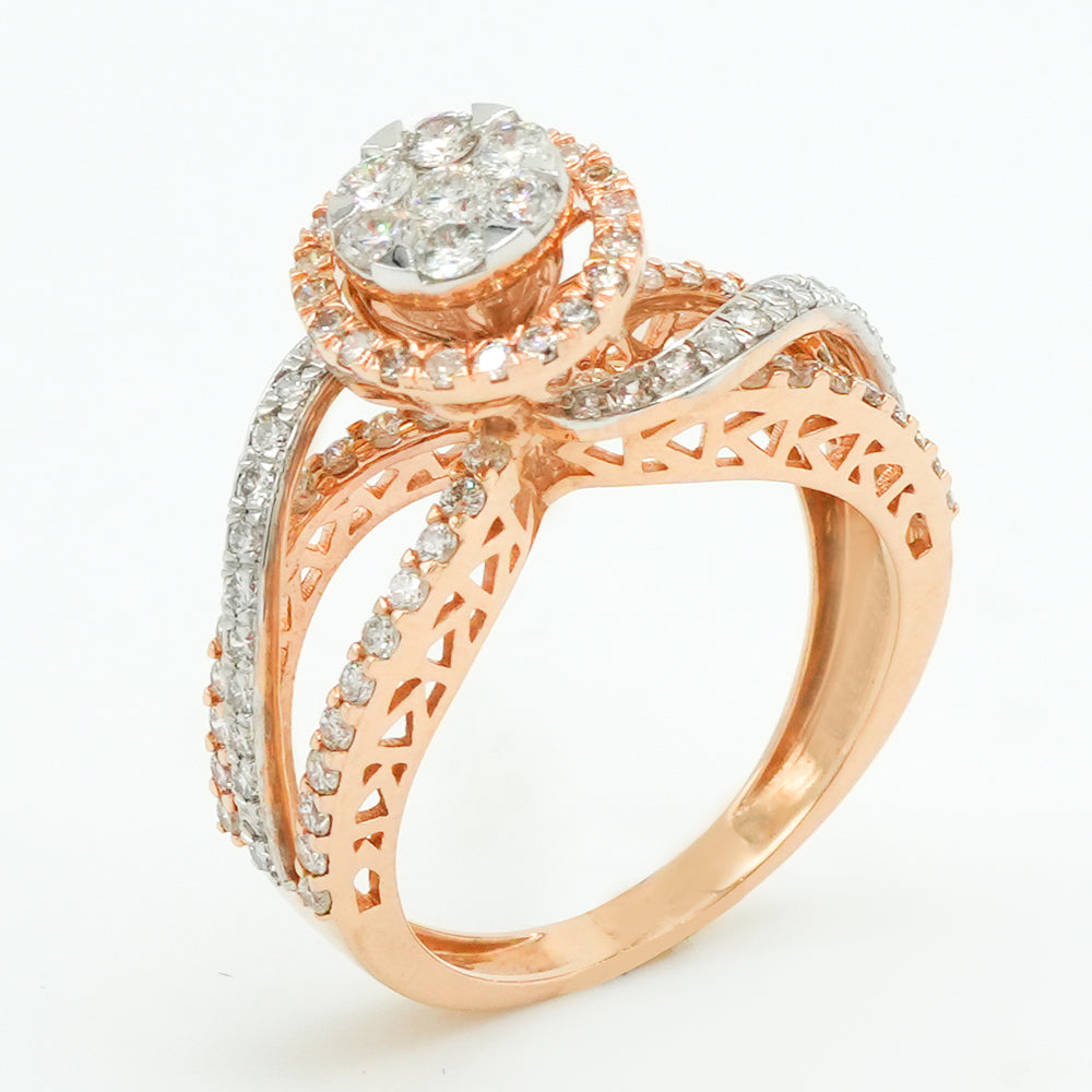 Luna Halo Diamond Ring