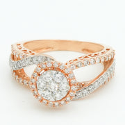 Luna Halo Diamond Ring