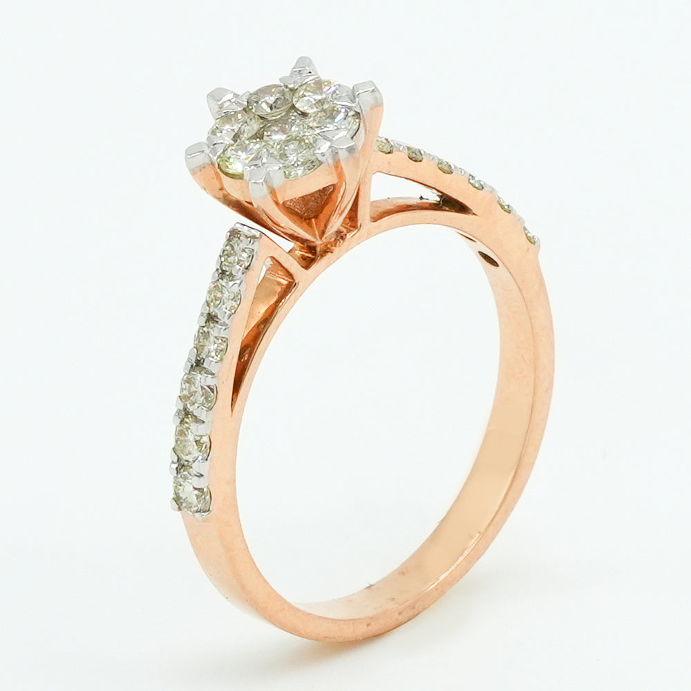 Petal Crown Diamond Ring