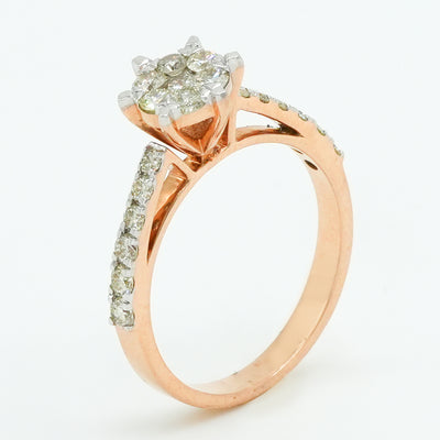 Petal Crown Diamond Ring