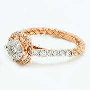 Rose Glow Diamond Ring