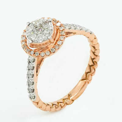 Rose Glow Diamond Ring