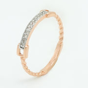 Ribbon Diamond Ring