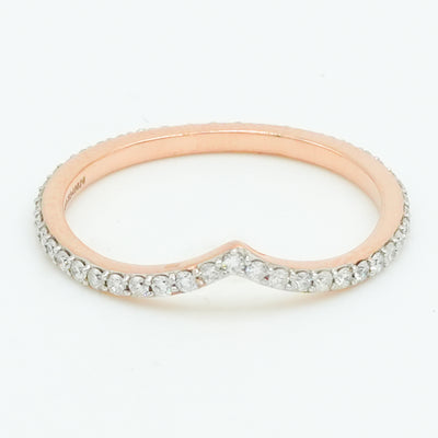 Chevron Diamond Ring