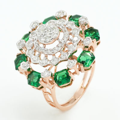 Emerald Bloom Ring