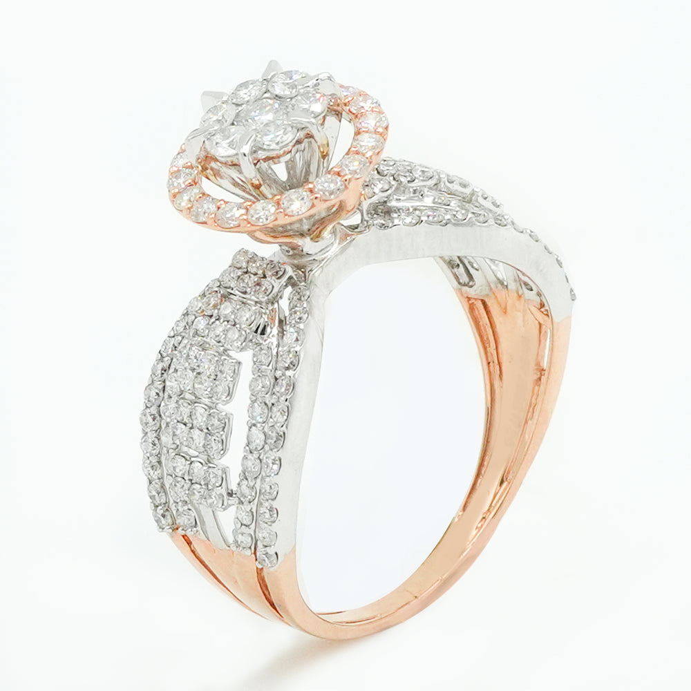 Ribbon Halo Ring