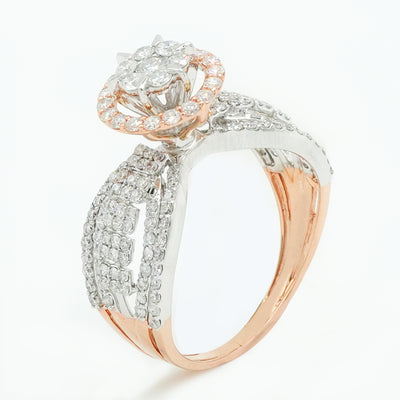 Ribbon Halo Ring