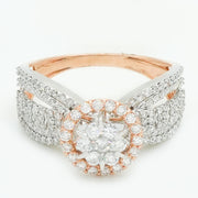 Ribbon Halo Ring