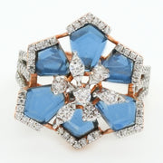 Midnight Flora Diamond Ring