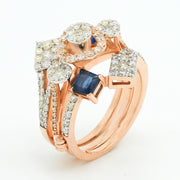 Twin Arc Diamond Ring