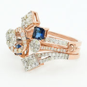 Twin Arc Diamond Ring