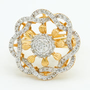 Rosette Diamond Ring
