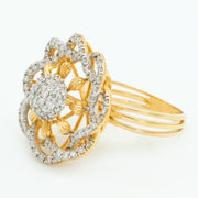 Rosette Diamond Ring