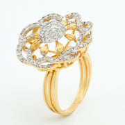 Rosette Diamond Ring