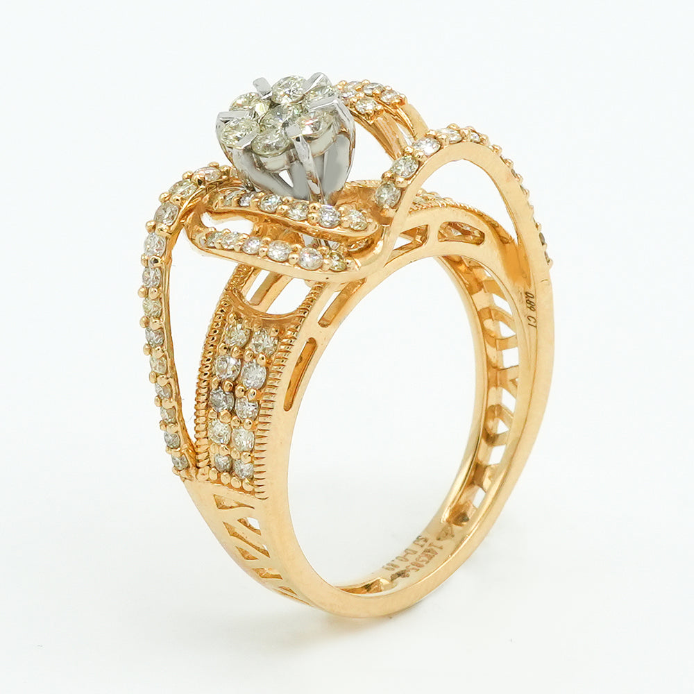 Diamond Cradle Ring