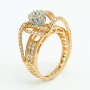 Diamond Cradle Ring