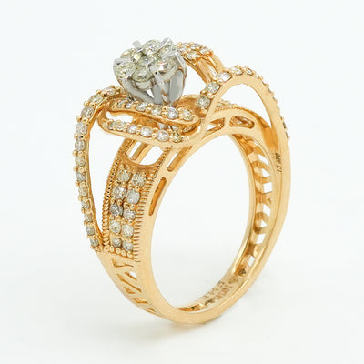 Diamond Cradle Ring