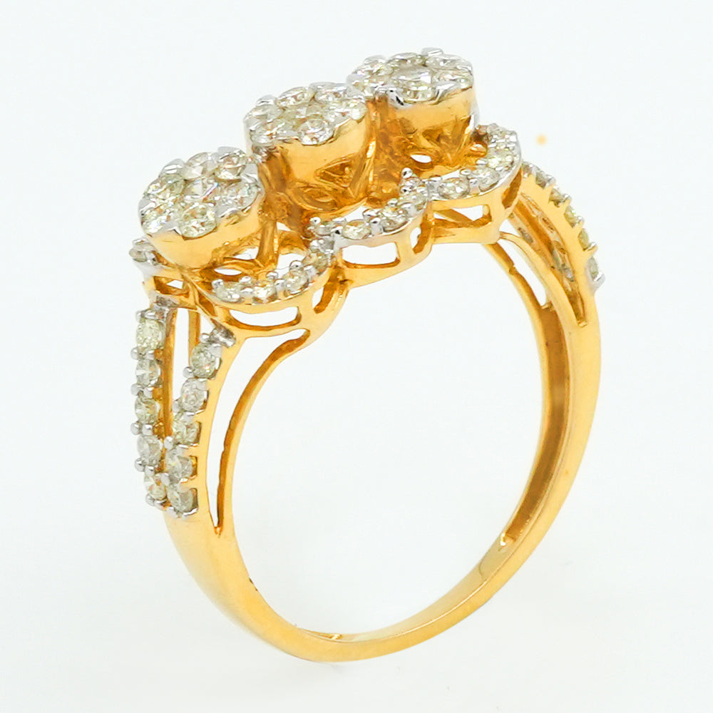 Peacock Grace Diamond Ring
