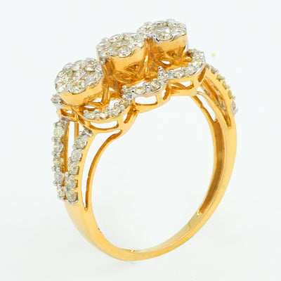 Peacock Grace Diamond Ring