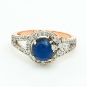Blue Whisper Diamond Ring