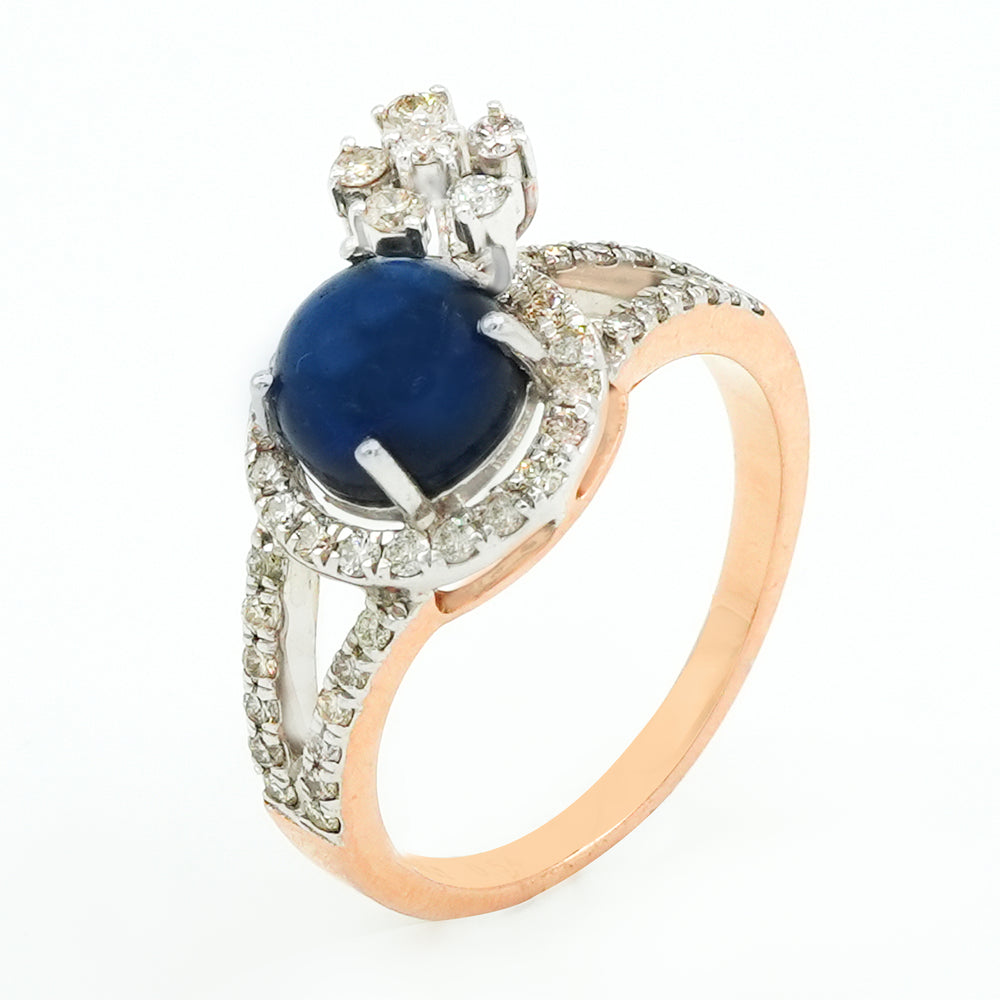 Blue Whisper Diamond Ring